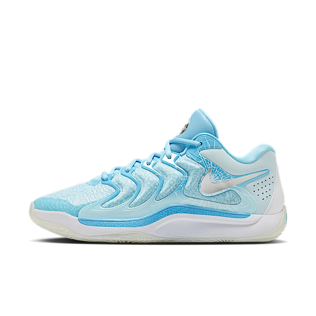 Nike KD 17 Christmas, Aquarius Blue/Glacier Blue/White/Metallic Silver (FZ1525-400/FZ1526-400)