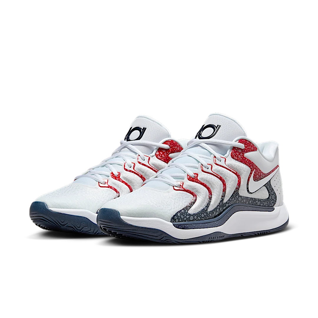 Nike KD 17 USA, White/Obsidian-University Red (FJ9487-101)