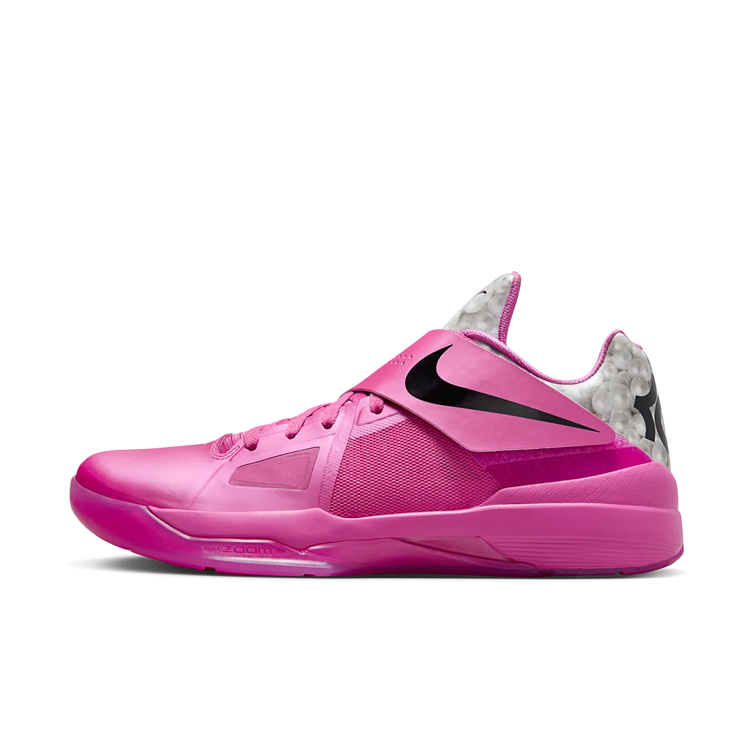 Nike KD 4 Aunt Pearl (2024), Pinkfire 2/Black/Metallic Silver (HF9098-600)