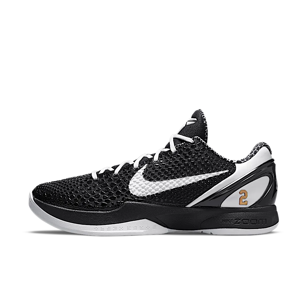 Nike Kobe 6 Protro Mambacita Sweet 16, Black/White-Metallic Gold (CW2190-002)