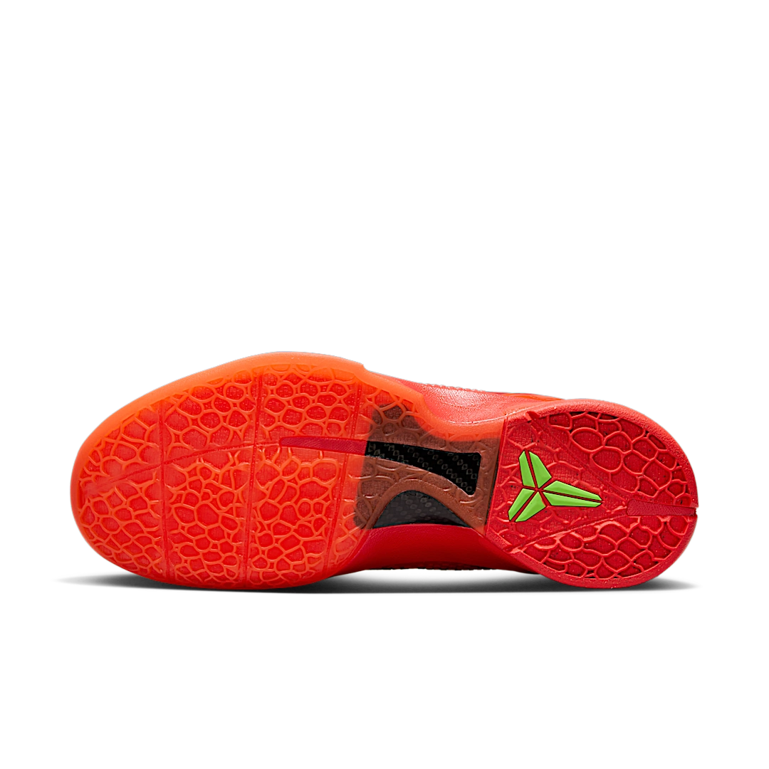 Nike Kobe 6 Protro Reverse Grinch, Bright Crimson/Black/Electric Green (FV4921-600 / FV9676-600)