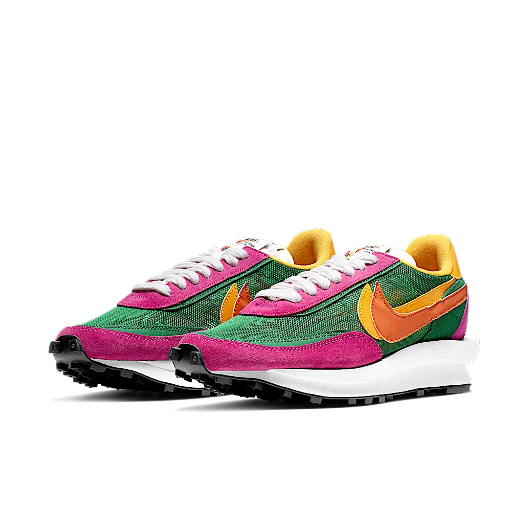 Nike LD Waffle sacai Pine Green, Pine Green/Clay Orange-Del Sol-Bright Magenta (BV0073-301)