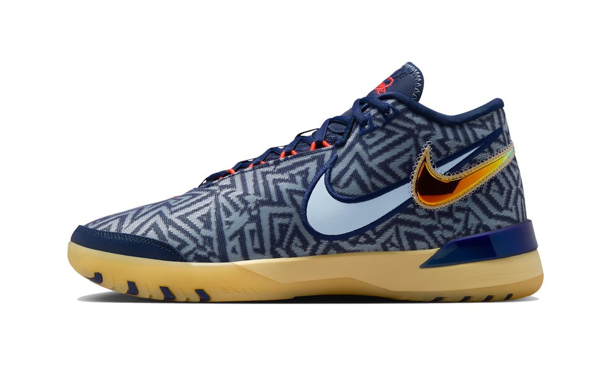 Nike LeBron NXXT Genisus Midnight Navy Soft Yellow Bright Crimson Light Armory Blue