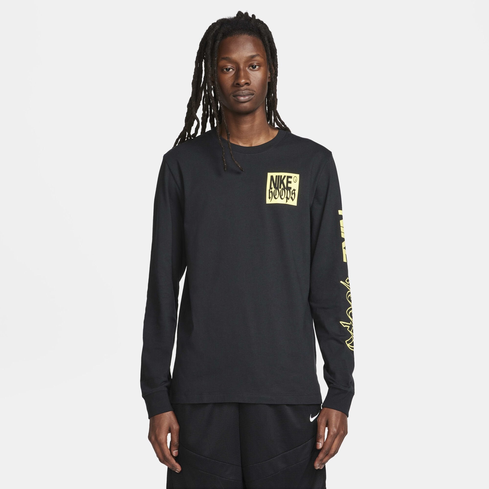 Nike Long-Sleeve Fitness T-Shirt Black