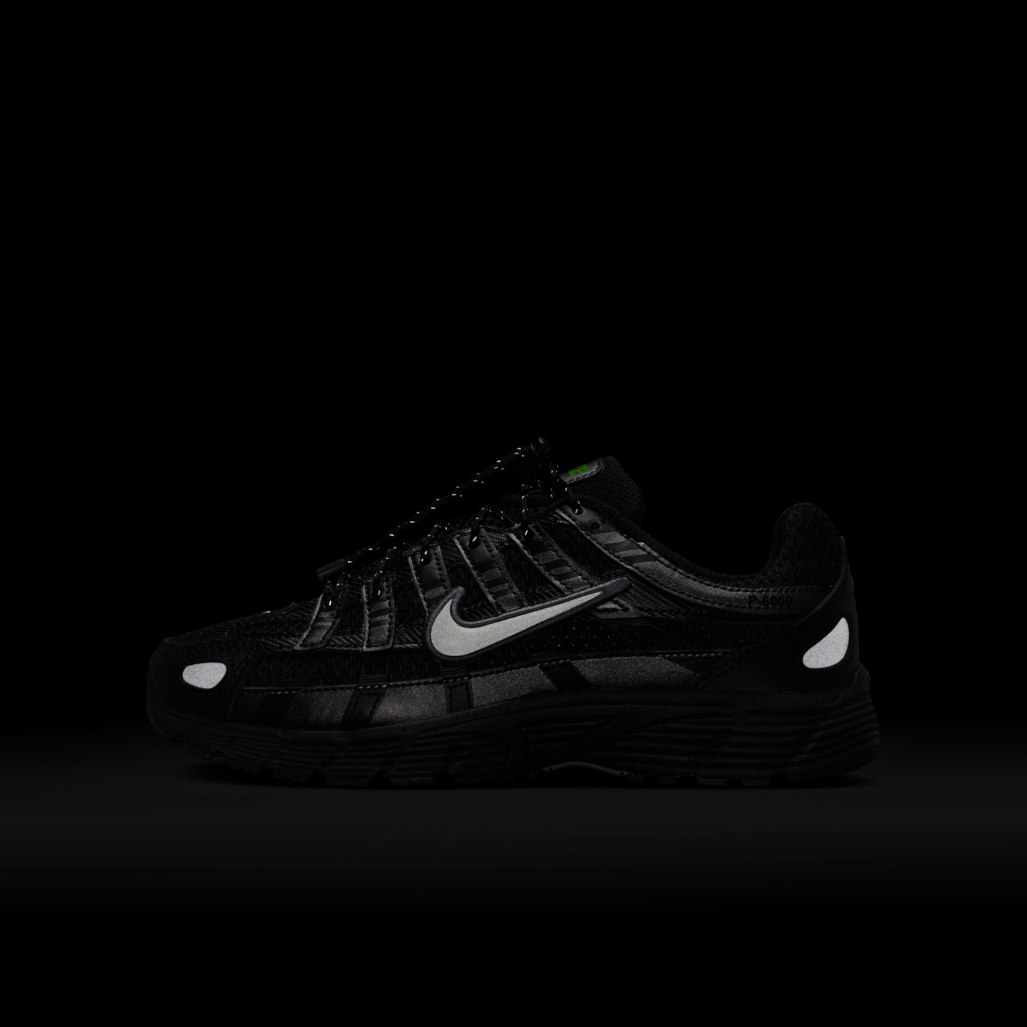 Nike P-6000 Black Metallic Silver Volt Ice