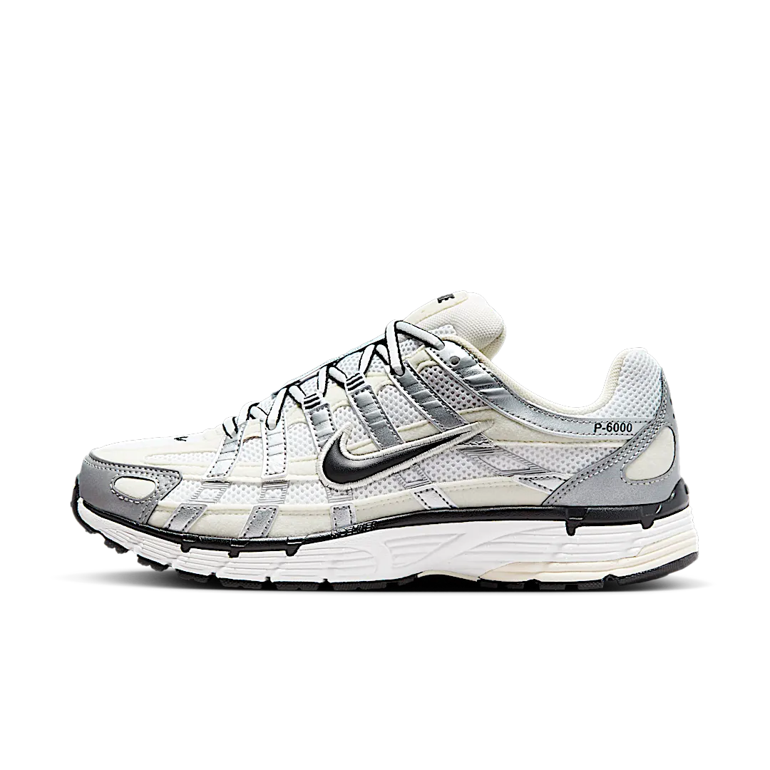 Nike P-6000 Coconut Milk Metallic Silver, Coconut Milk/Black/Summit White/Metallic Silver (FV6603-100)