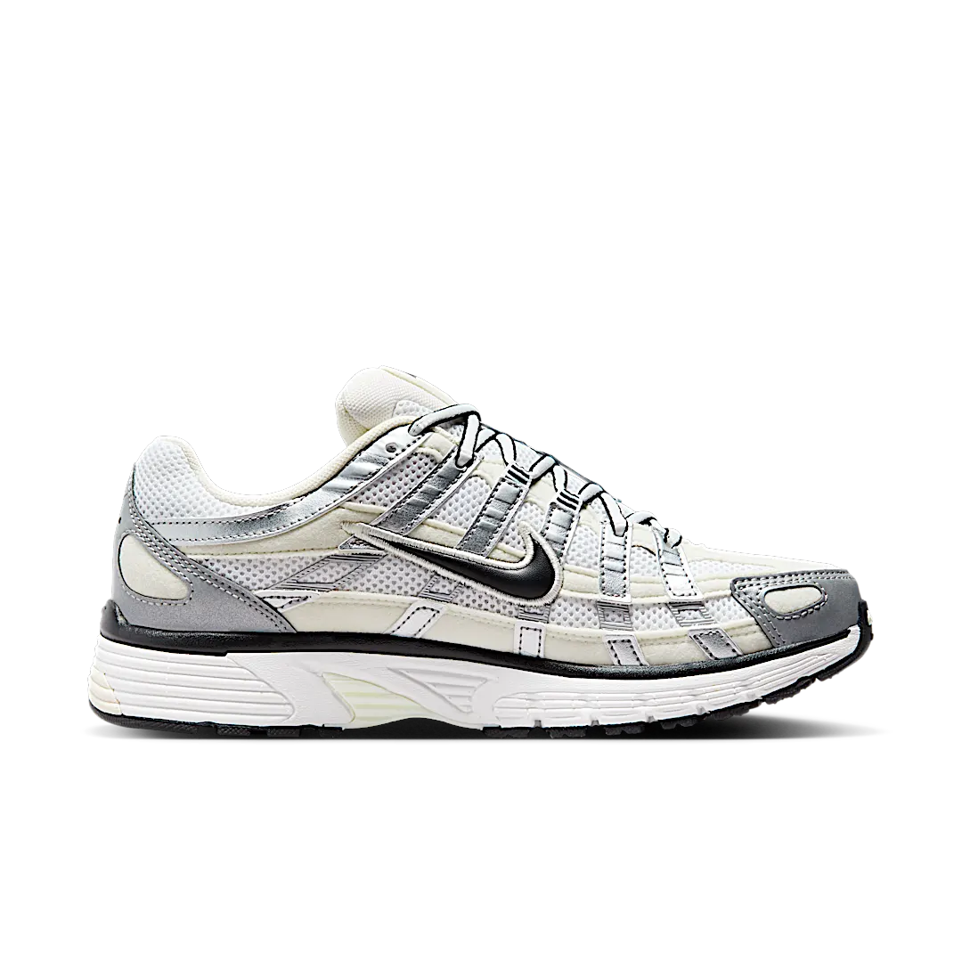 Nike P-6000 Coconut Milk Metallic Silver, Coconut Milk/Black/Summit White/Metallic Silver (FV6603-100)