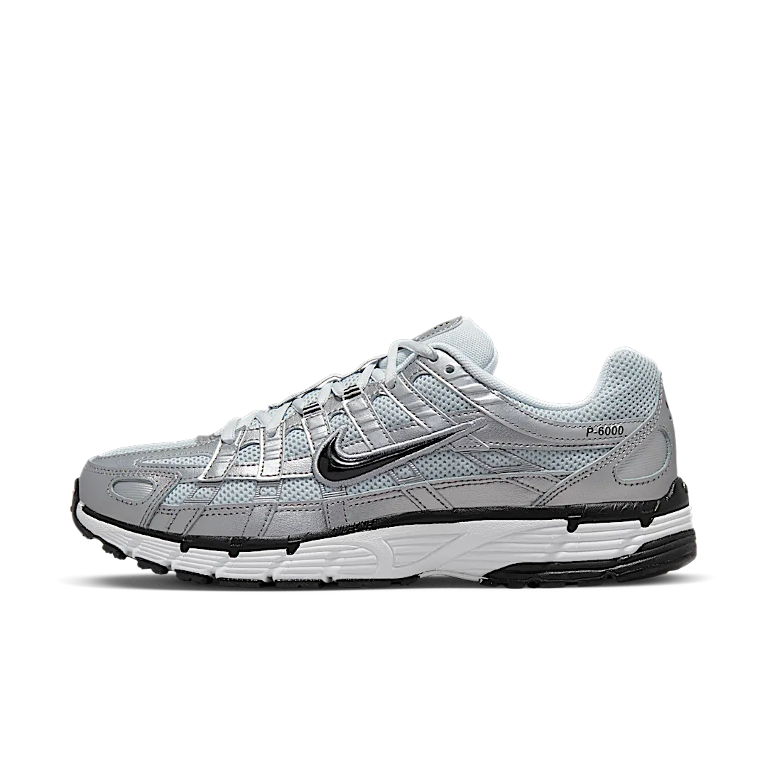 Nike P-6000 Metallic Silver Pure Platinum, White/Metallic Silver/Pure Platinum/Black (FD9876-101)