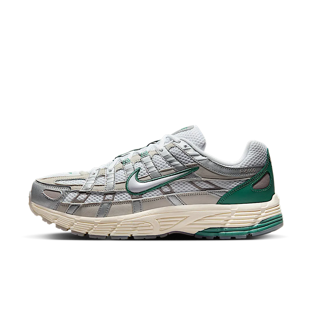 Nike P-6000 Premium Light Bone Bicoastal Green, Light Bone/Metallic Silver/Bicoastal/White (HF4308-072)