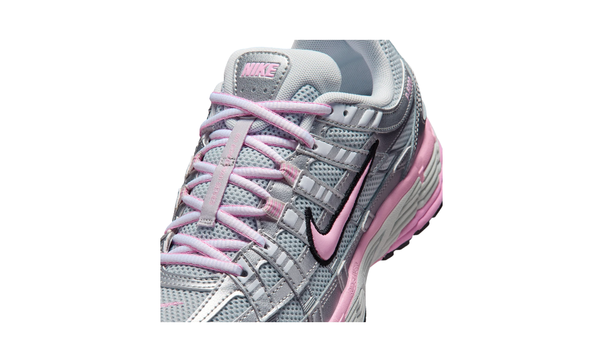 Nike P-6000 Pure Platinum Metallic Silver Black Pink