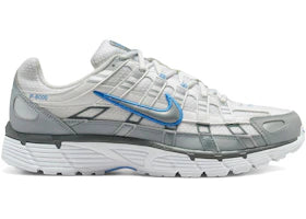 Nike P-6000 White Metallic Silver Blue