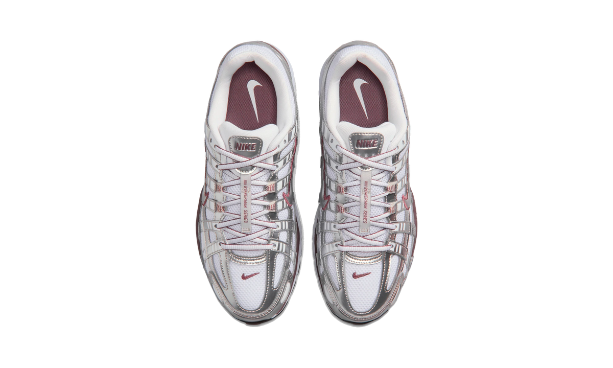 Nike P-6000 White Metallic Silver Tattoo