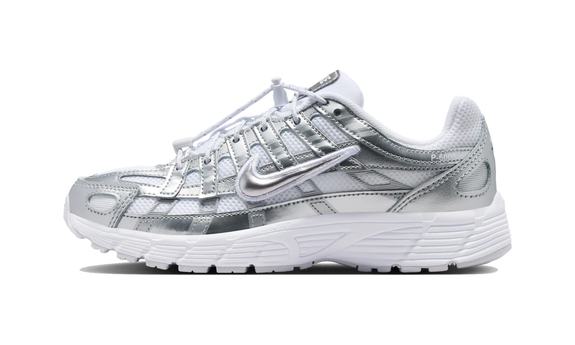Nike P-6000 White Metallic Silver Vast Grey