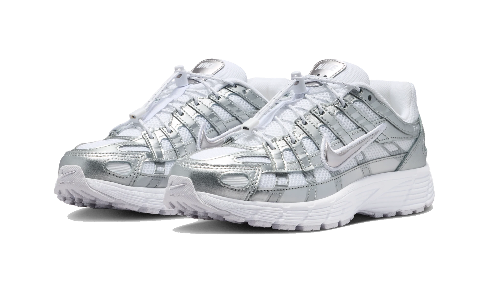 Nike P-6000 White Metallic Silver Vast Grey