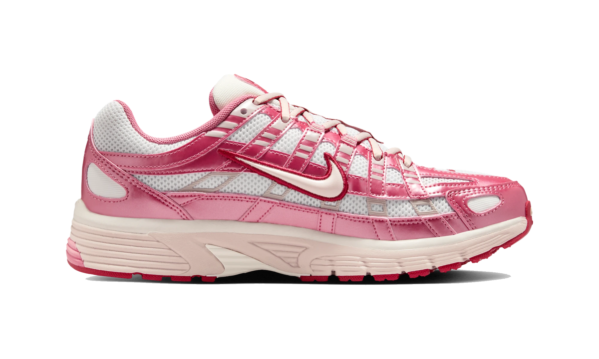 Nike P-6000 White Silt Red Peony