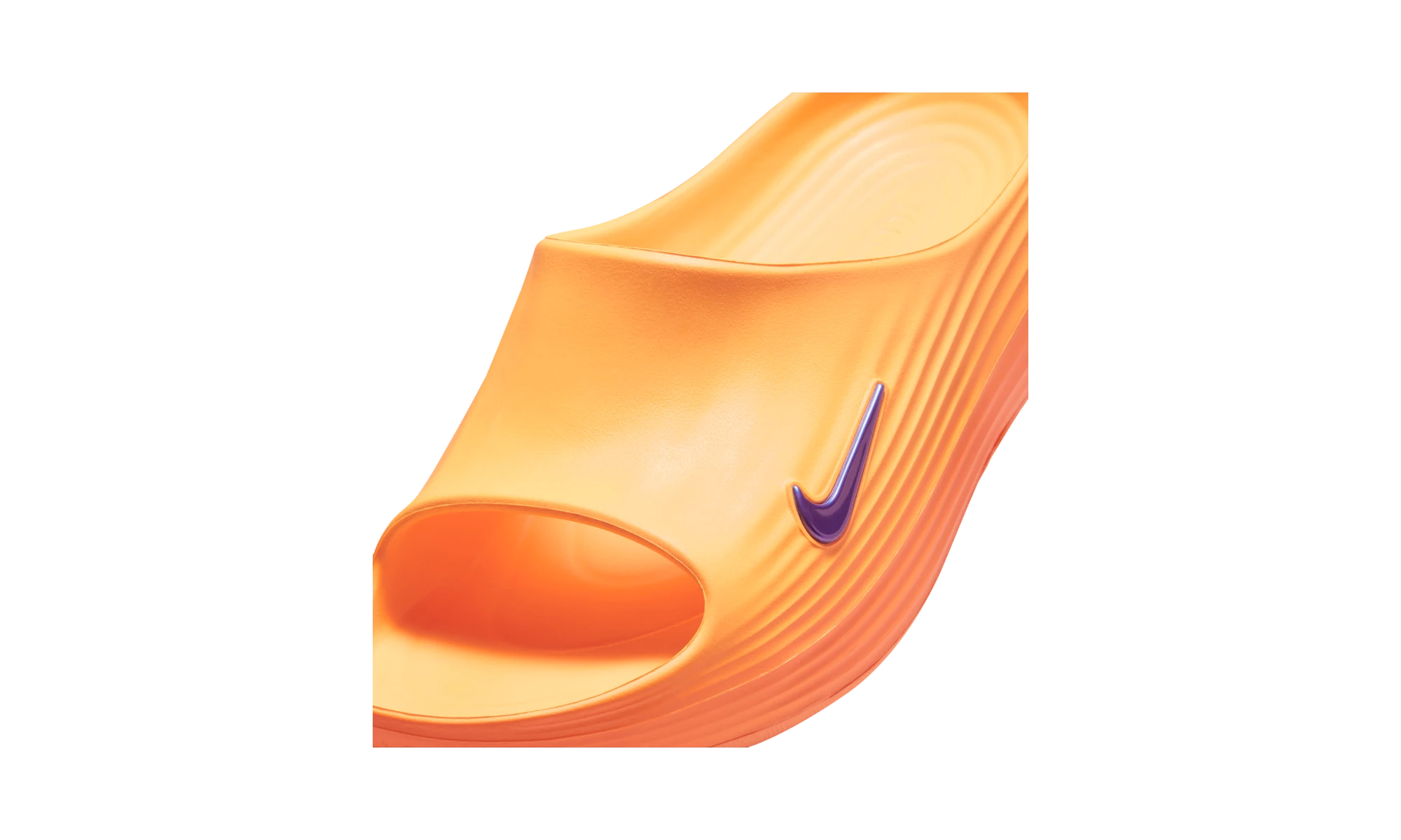 Nike ReactX Rejuven8 Slide Citron Pulse Laser Orange Volt Ice