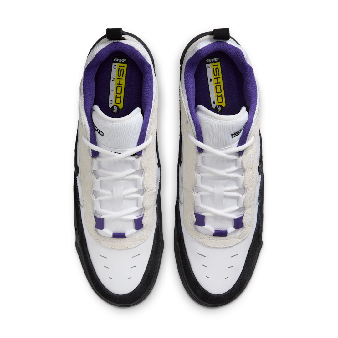 Nike SB Air Max Ishod White Black Court Purple, White/Black-Court Purple (FB2393-104)