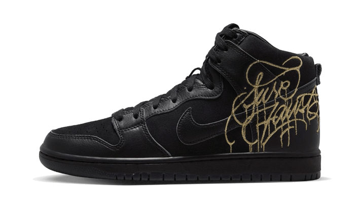 Nike SB Dunk High FAUST Black Gold, Black/Black-Metallic Gold (DH7755-001)