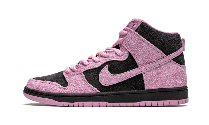 Nike SB Dunk High Invert Celtics, Black/Pink Rise-Lucky Green (CU7349-001)