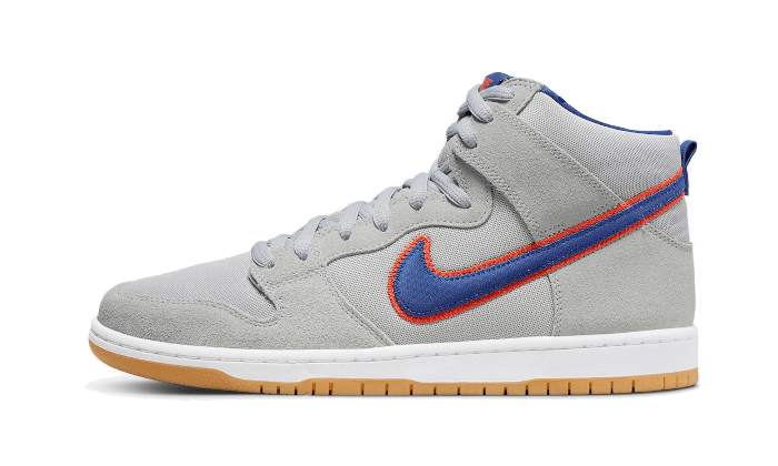 Nike SB Dunk High New York Mets, Cloud Grey/Rush Blue-Team Orange-White (DH7155-001)