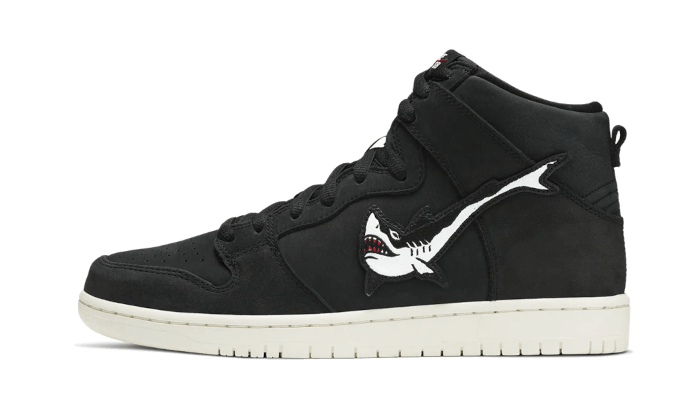 Nike SB Dunk High Oski Shark, Black/White-Red-Sail (CI2692-001)