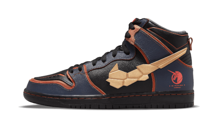 Nike SB Dunk High RX-0 Unicorn Gundam 02 Banshee, Thunder Blue/Metallic Gold (DH7717-400)