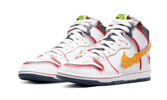 Nike SB Dunk High RX-0 Unicorn Gundam, White/Amarillo (DH7717-100)