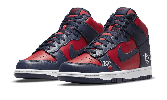 Nike SB Dunk High Supreme By Any Means Navy, Navy/Red-White (DN3741-600)