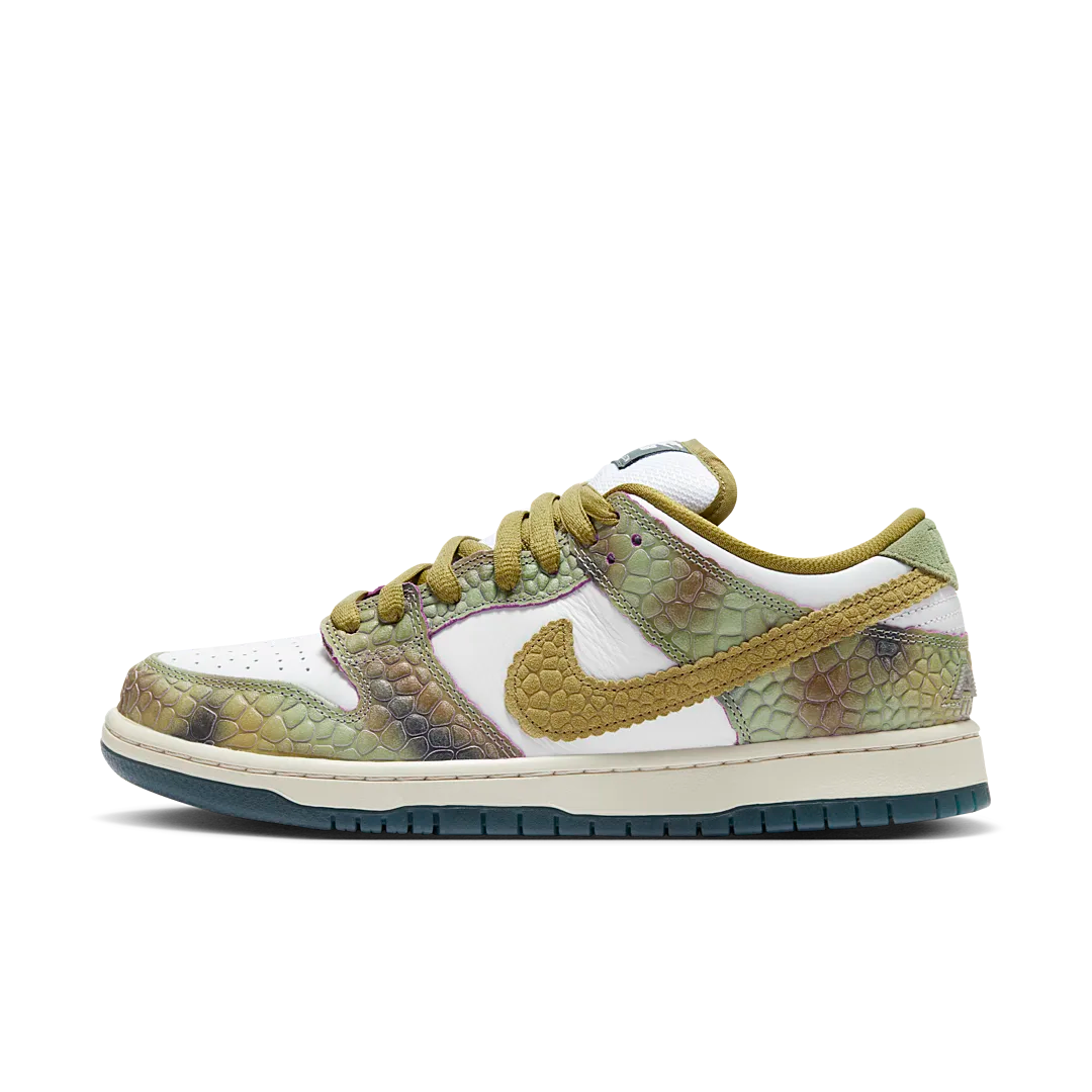 Nike SB Dunk Low Alexis Sablone Chameleon, Oil Green/Desert Moss/White (HJ3386-300)