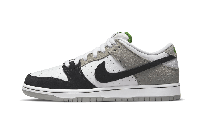 Nike SB Dunk Low Chlorophyll, Grey/White-Chlorophyll-Black (BQ6817-011)