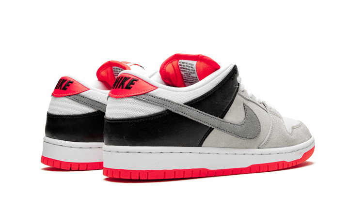 Nike SB Dunk Low Infrared Orange Label, White/Cement Grey-Black-Infrared (CD2563-004)