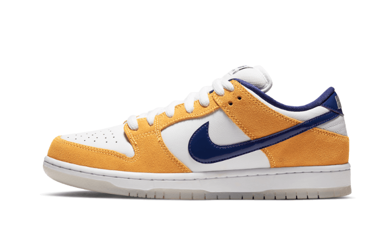 Nike SB Dunk Low Laser Orange, White/Regency Purple-Laser Orange (BQ6817-800)