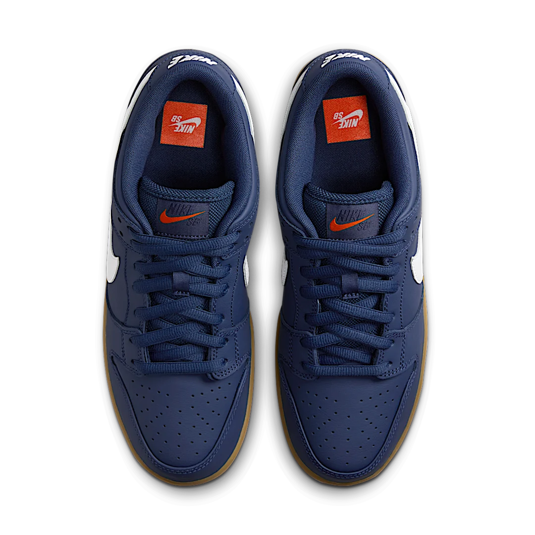 Nike SB Dunk Low Navy Gum, Navy/White-Gum Light Brown (FJ1674-400)