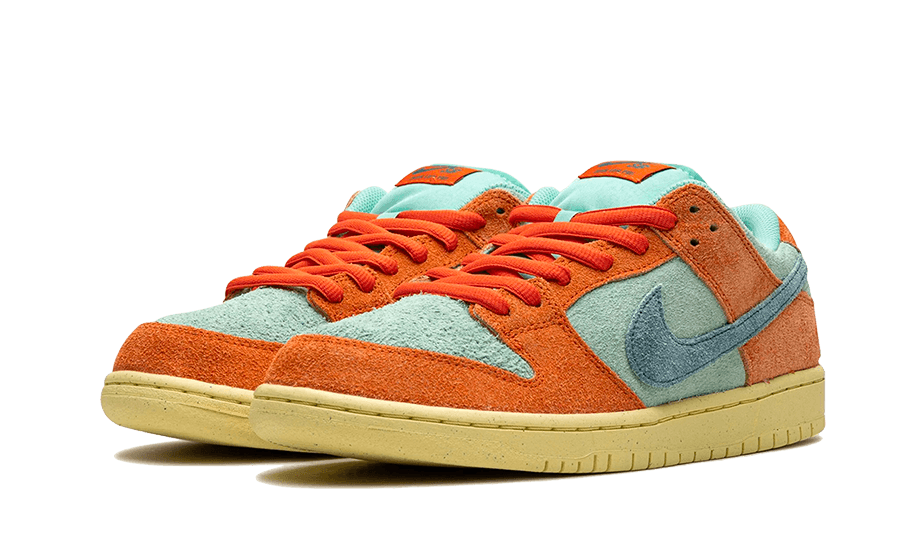 Nike SB Dunk Low Orange Emerald Rise, Orange/Noise Aqua-Emerald Rise-Lemon Chiffon (DV5429-800)