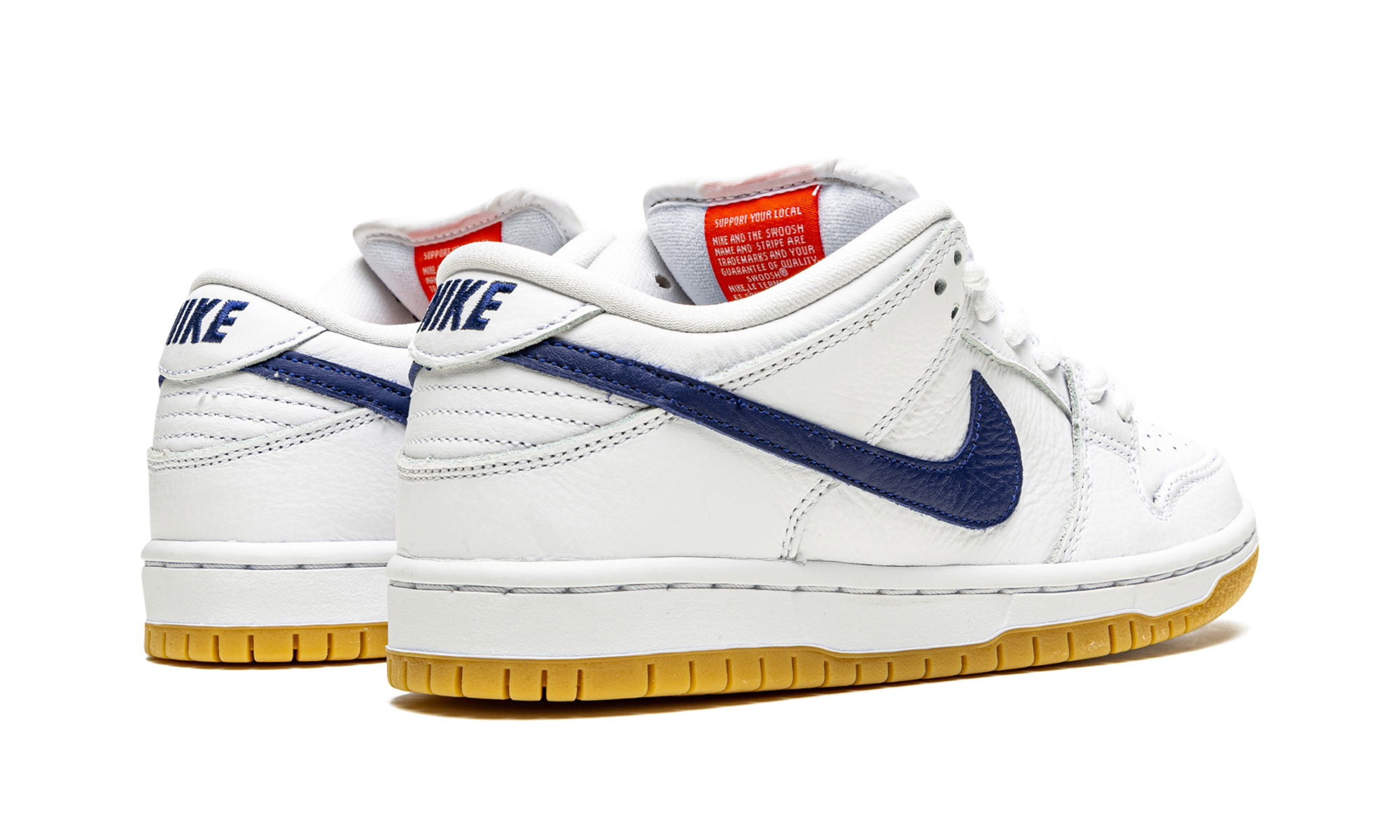 Nike SB Dunk Low Orange Label White Navy