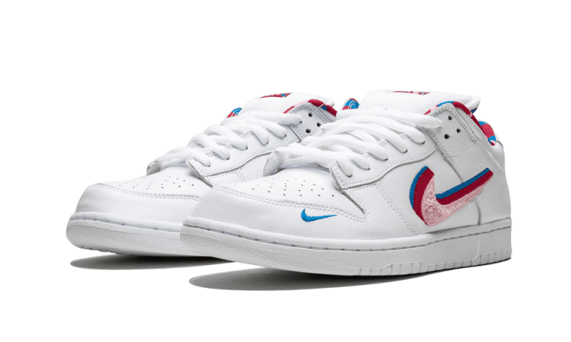 Nike SB Dunk Low Parra, White/Red-Pink (CN4504-100)