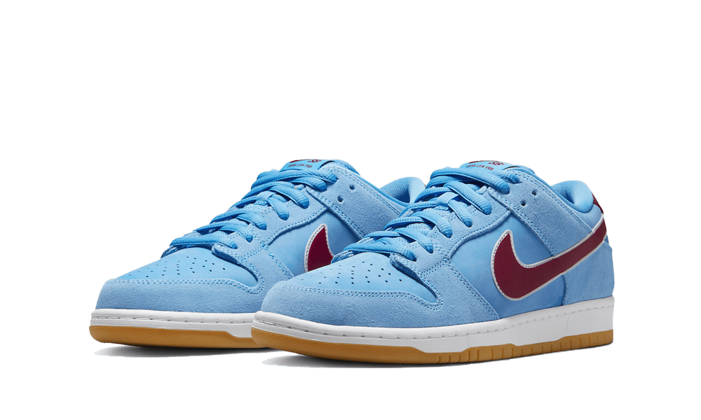 Nike SB Dunk Low Philadelphia Phillies, Valor Blue/Team Maroon/White/Gum (DQ4040-400)