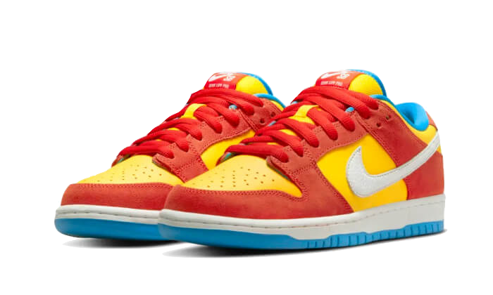 Nike SB Dunk Low Pro Bart Simpson, Habanero Red/White-Blue Hero (BQ6817-602)