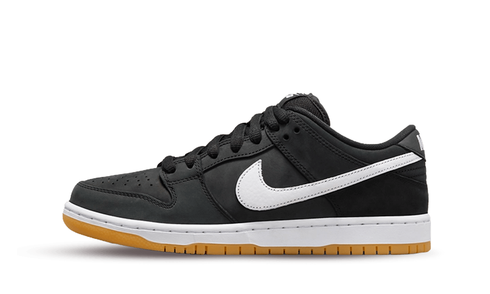 Nike SB Dunk Low Pro Black Gum, Black/White/Black/Gum Light Brown (CD2563-006)