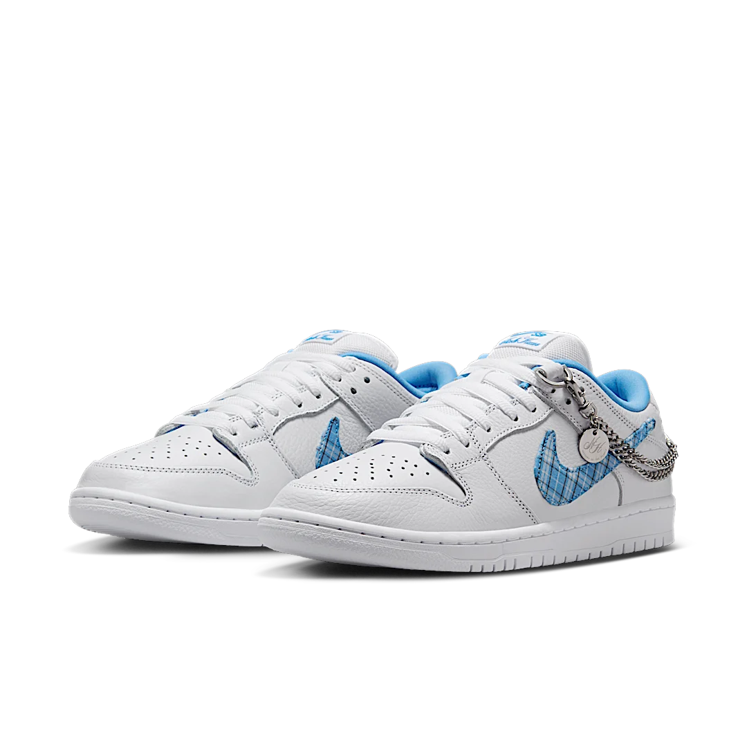 Nike SB Dunk Low Pro Nicole Hause, White/University Blue/White/Midnight Navy/Pure Platinum (FZ8802-100)