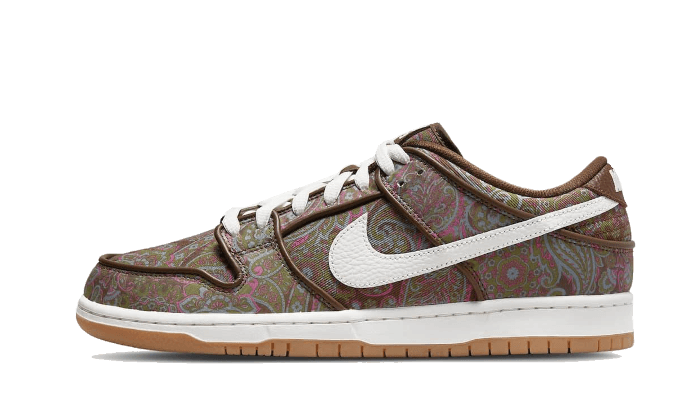 Nike SB Dunk Low Pro Paisley Brown, Brown/Muli-Color-White-Gum (DH7534-200)