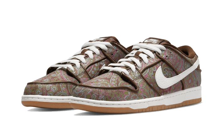 Nike SB Dunk Low Pro Paisley Brown, Brown/Muli-Color-White-Gum (DH7534-200)