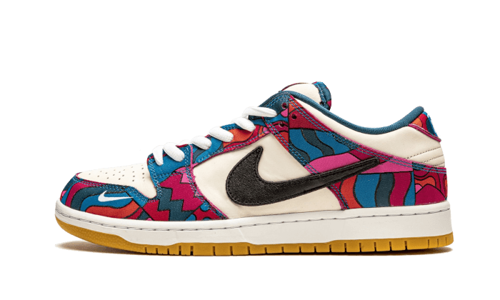 Nike SB Dunk Low Pro Parra Abstract Art (2021), Fire Pink/Gym Red-Mocha-White-Royal Blue-Black (DH7695-600)