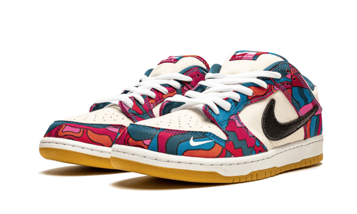 Nike SB Dunk Low Pro Parra Abstract Art (2021), Fire Pink/Gym Red-Mocha-White-Royal Blue-Black (DH7695-600)