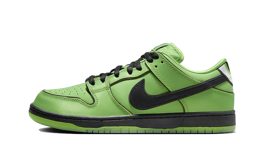 Nike SB Dunk Low The Powerpuff Girls Buttercup, Mean Green/Black/Lotus Pink (FZ8319-300)