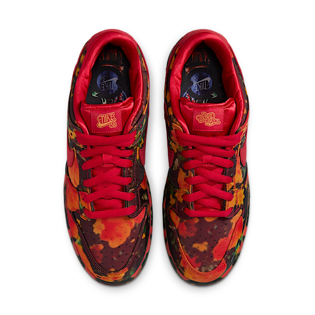 Nike SB Dunk Low The Wizard of Oz Poppy Field, Varsity Red/University Gold (FZ1291-600)