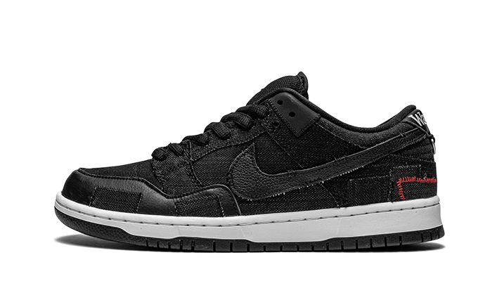 Nike SB Dunk Low Wasted Youth, Black/Black/Red (DD8386-001)