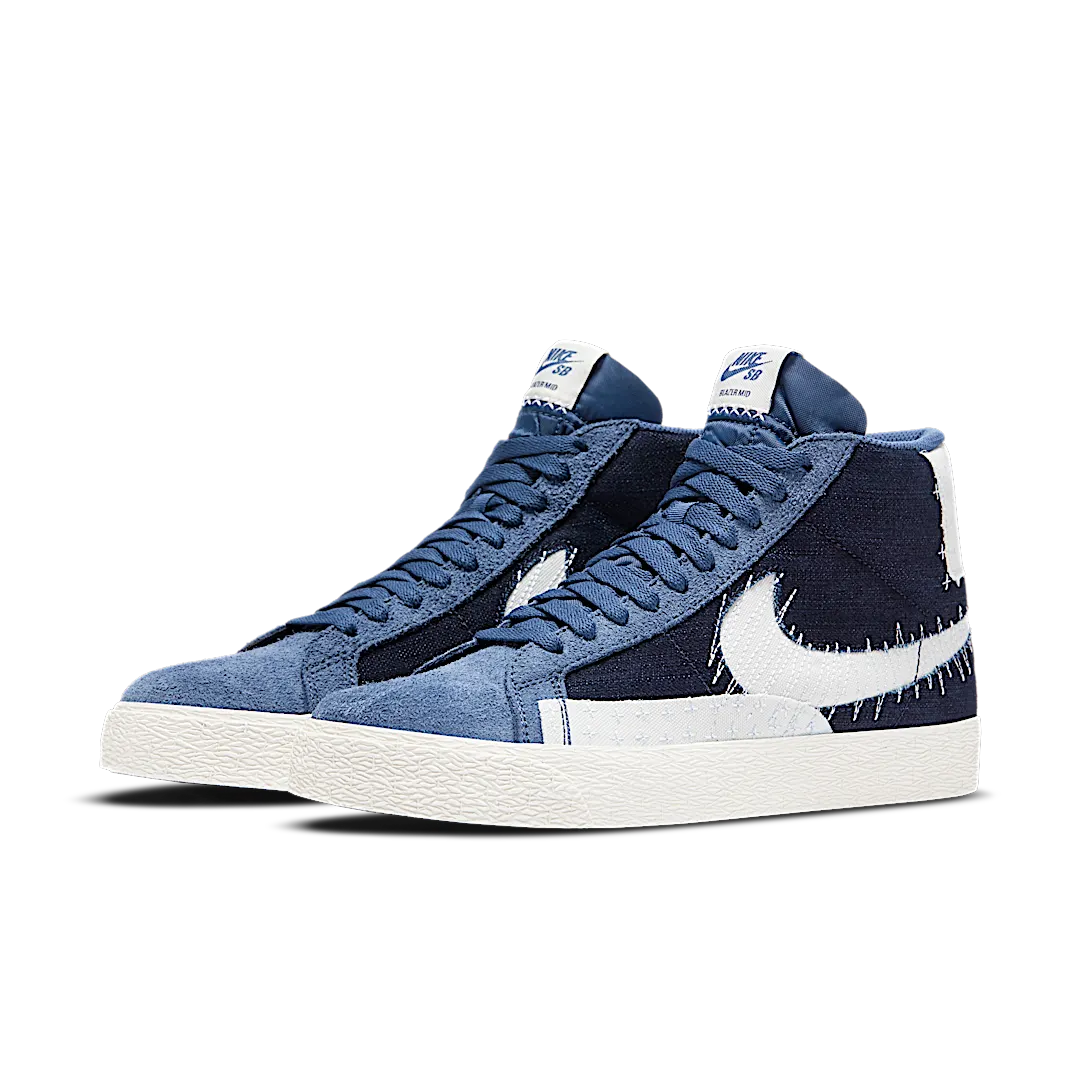 Nike SB Zoom Blazer Mid Sashiko Mystic Navy