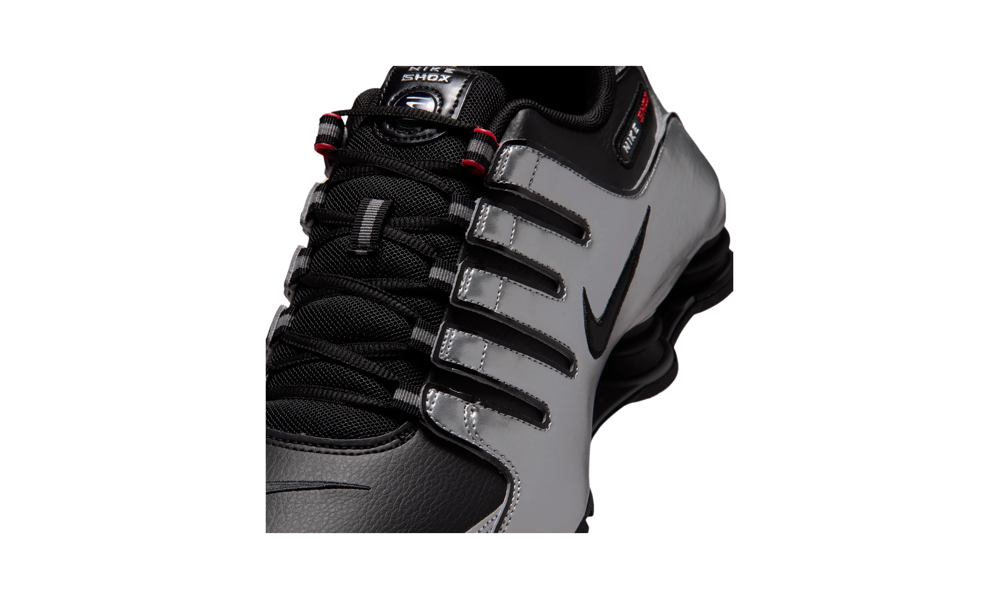 Nike Shox NZ Black Metallic Silver University Red