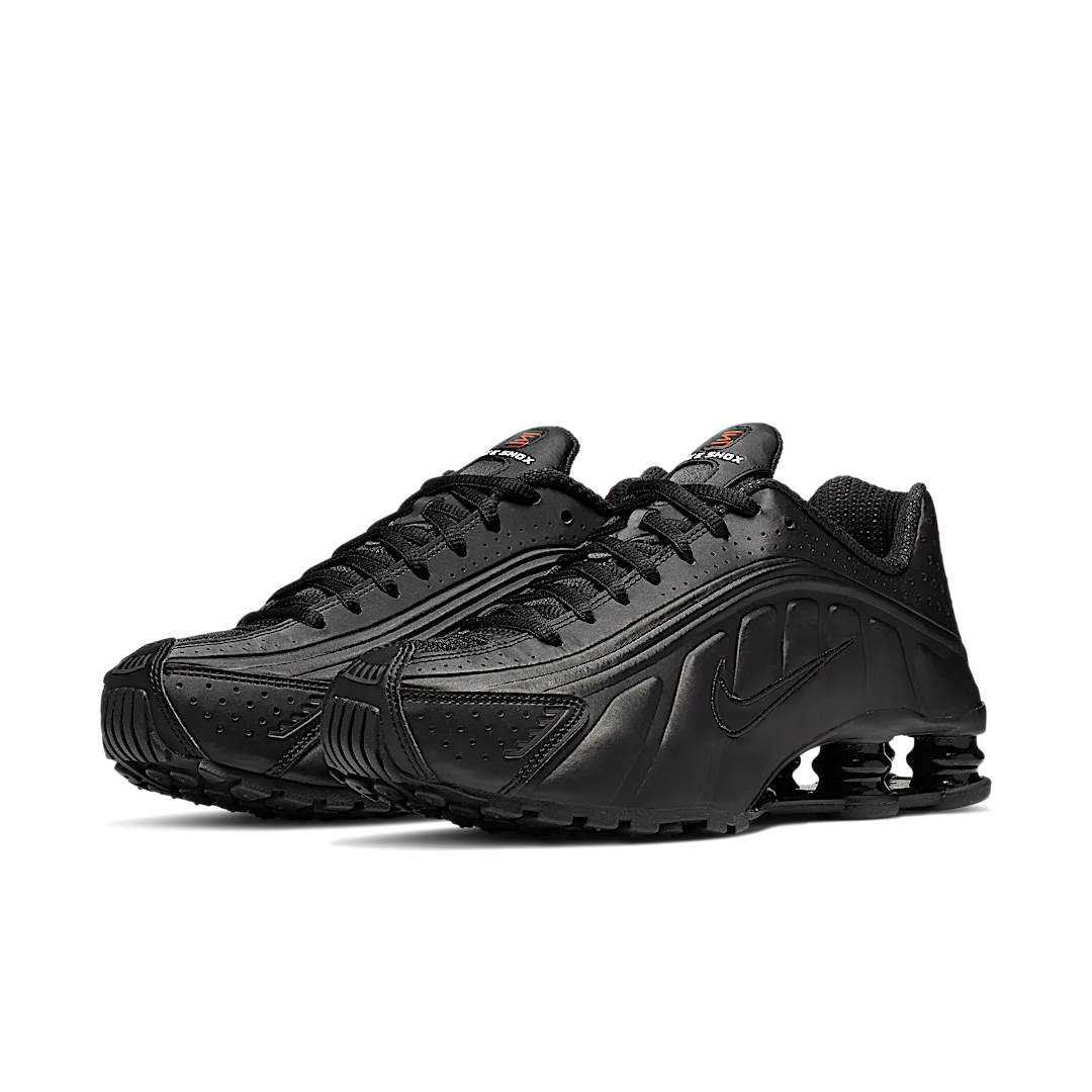 Nike Shox R4 Black, Black/Black-Max Orange (AR3565-004)